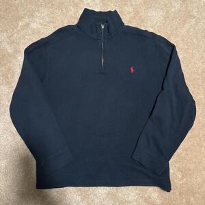 Black and Red Vintage Polo Ralph Lauren Quarter Zip